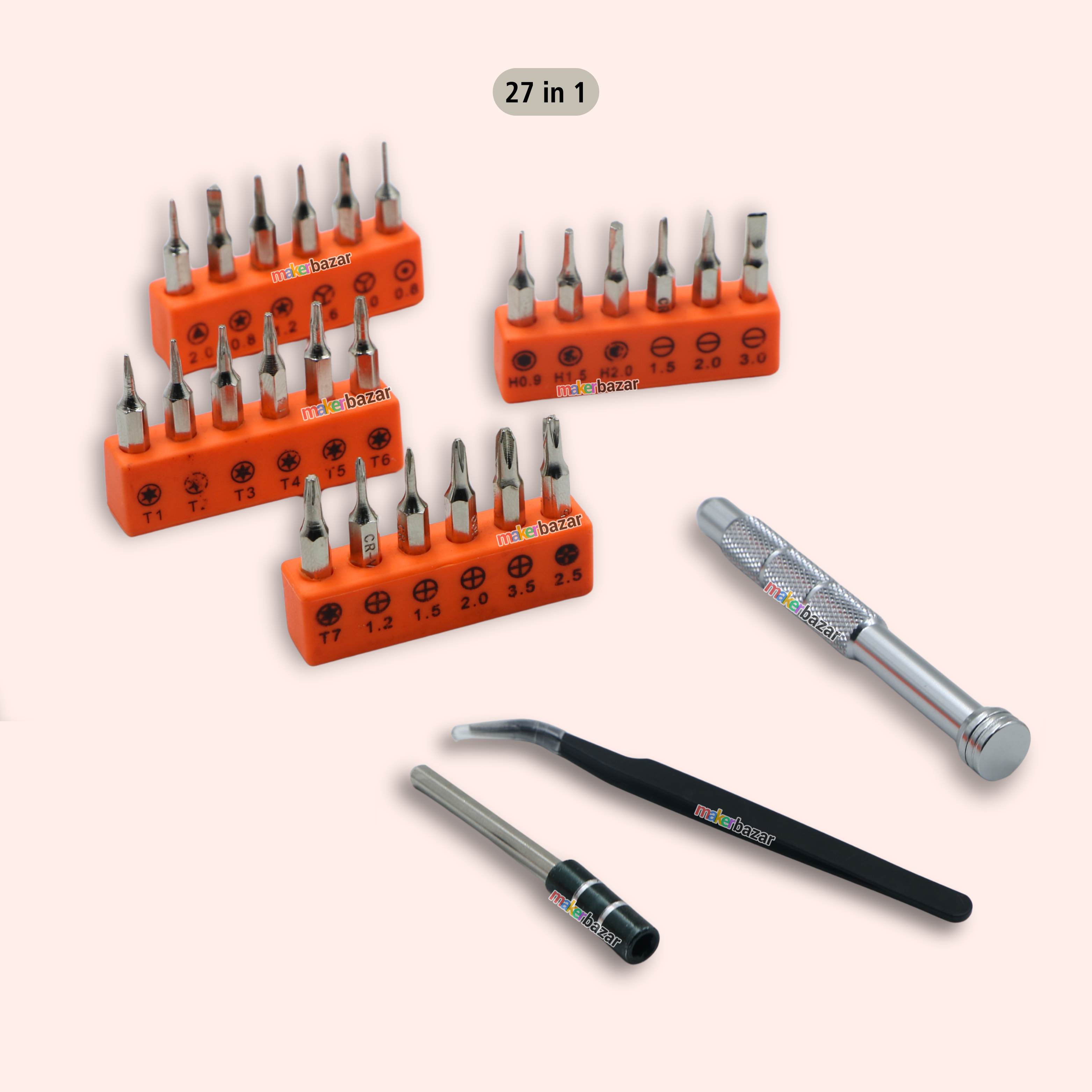 27-in-1 Multi-Bit Screwdriver Set Precision Repair Tool Kit