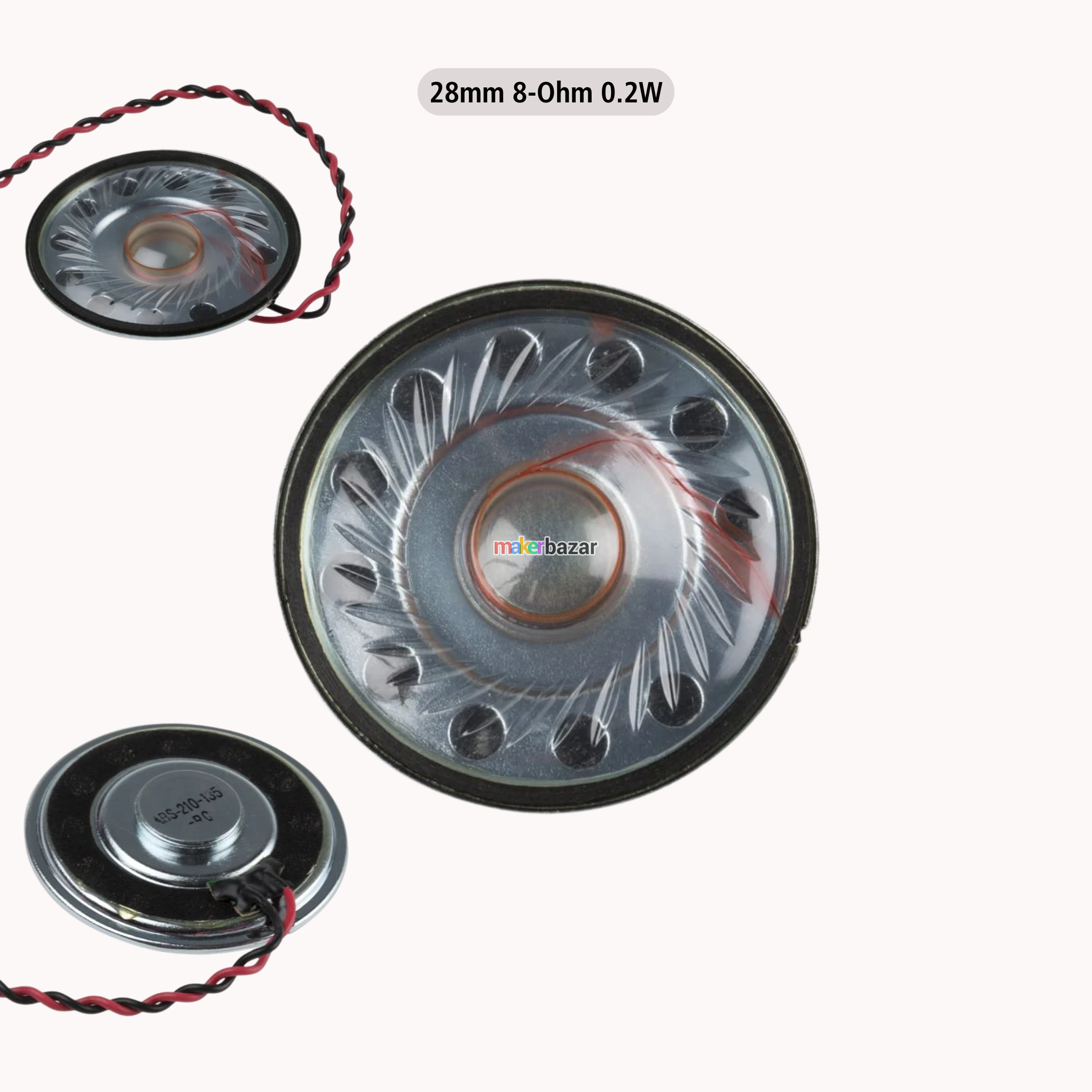 Metal Shell Mini Internal Magnet Toy Speaker