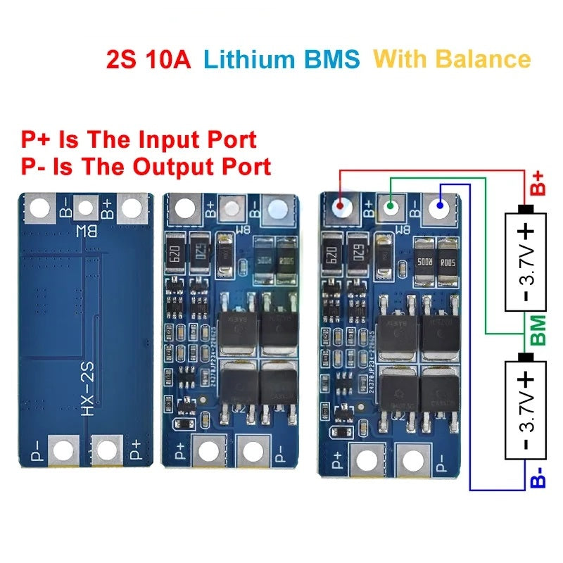 2S Li-Ion BMS 18650 Lithium Ion Battery Protection Boards