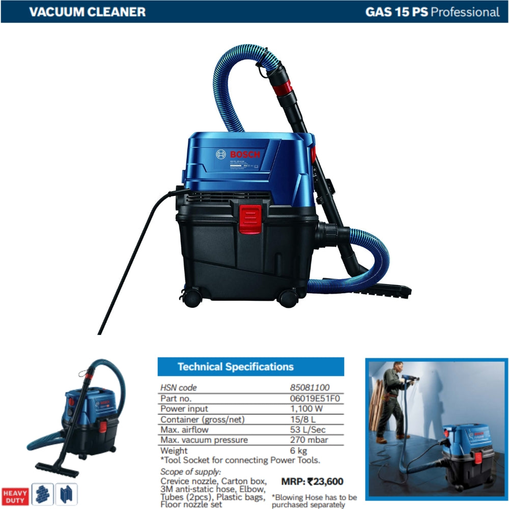 Bosch GAS-Series Professional Vacuum Cleaners