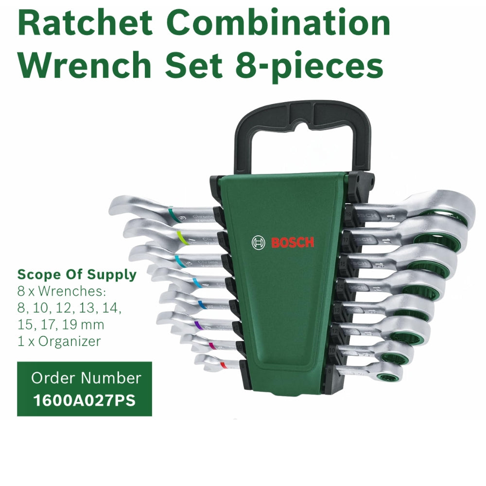 Bosch Universal Wrench Set Chrome Vanadium Combination Spanners