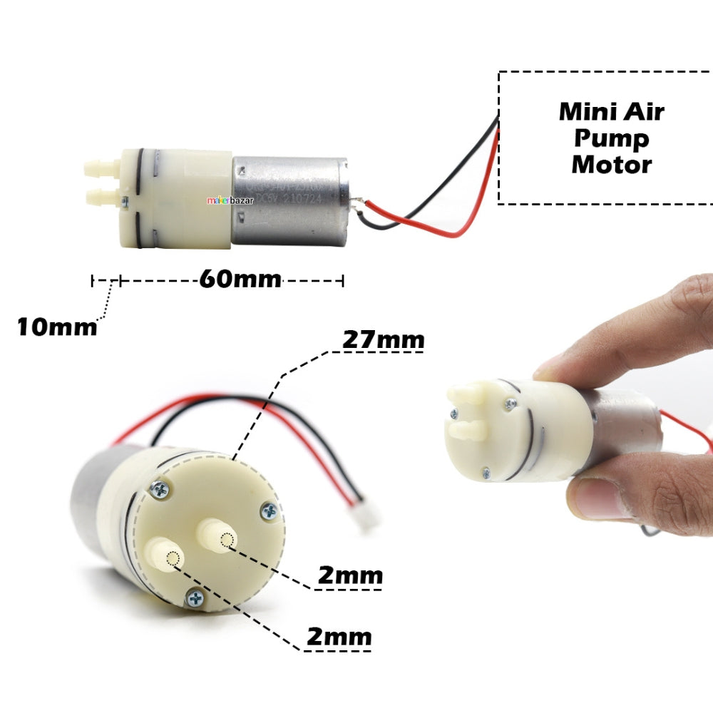 RF-370 DC Mini Water Pump Motor with Dual Nozzle