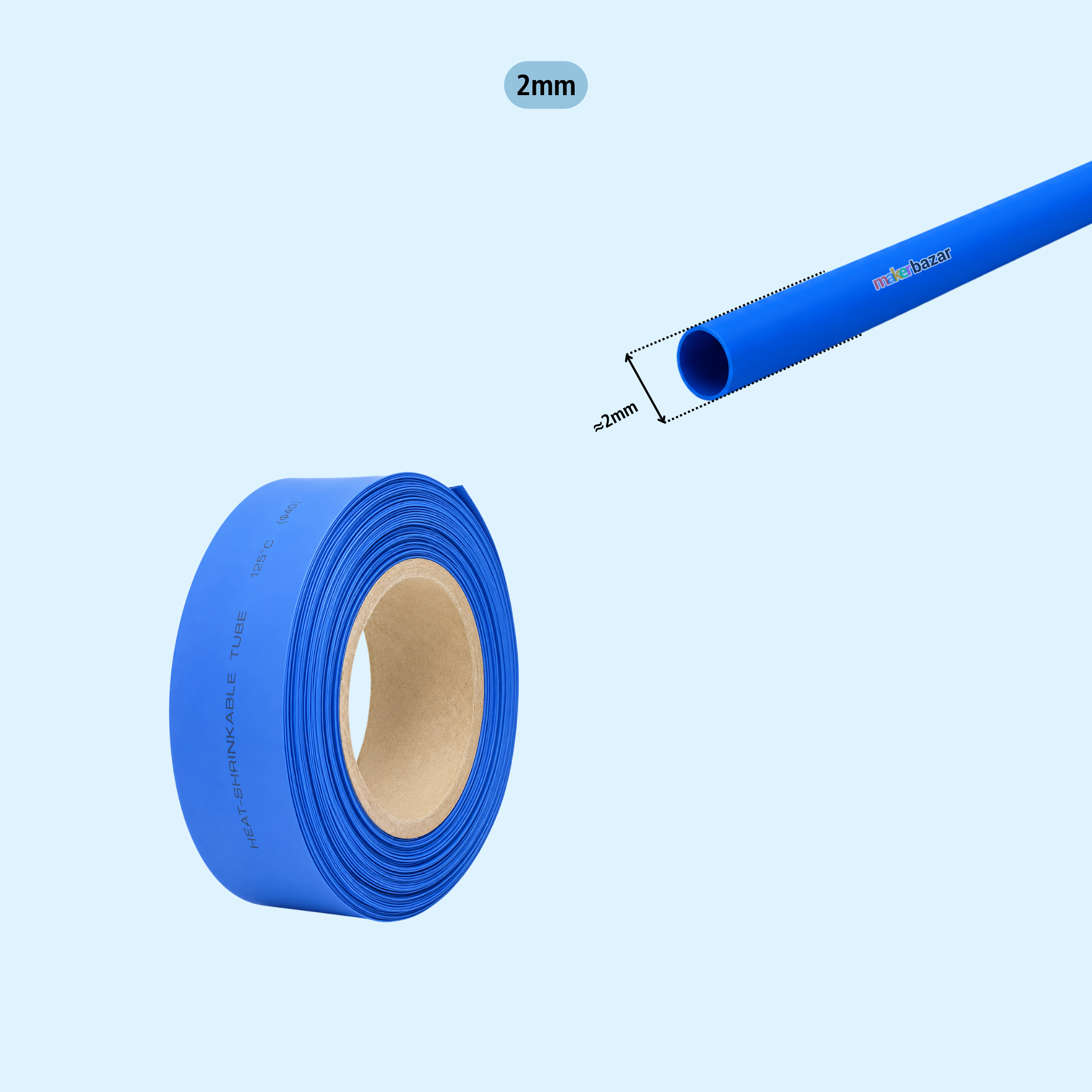 Blue Heat Shrink Sleeve Tube For Wire Protection