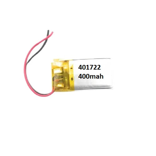 KP: 400mAh Lipo Battery - Single Cell 3.7V Lithium Polymer Battery