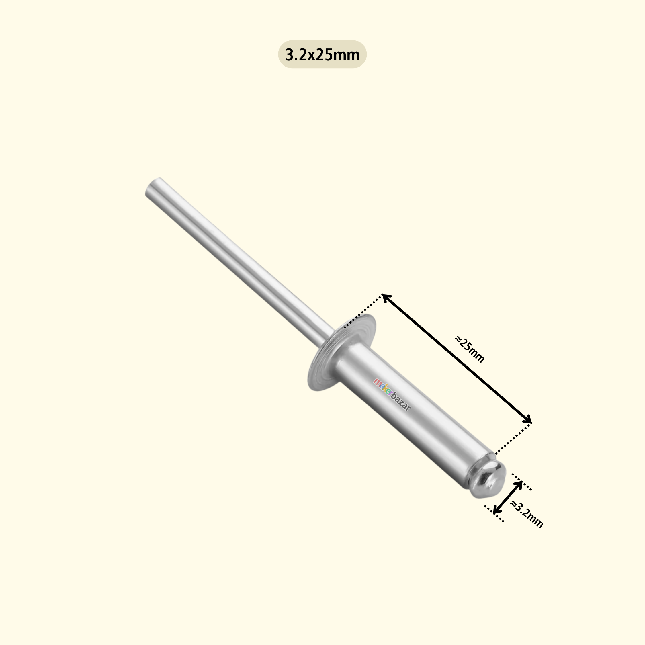 3.2mm Aluminium Blind Pop Rivets