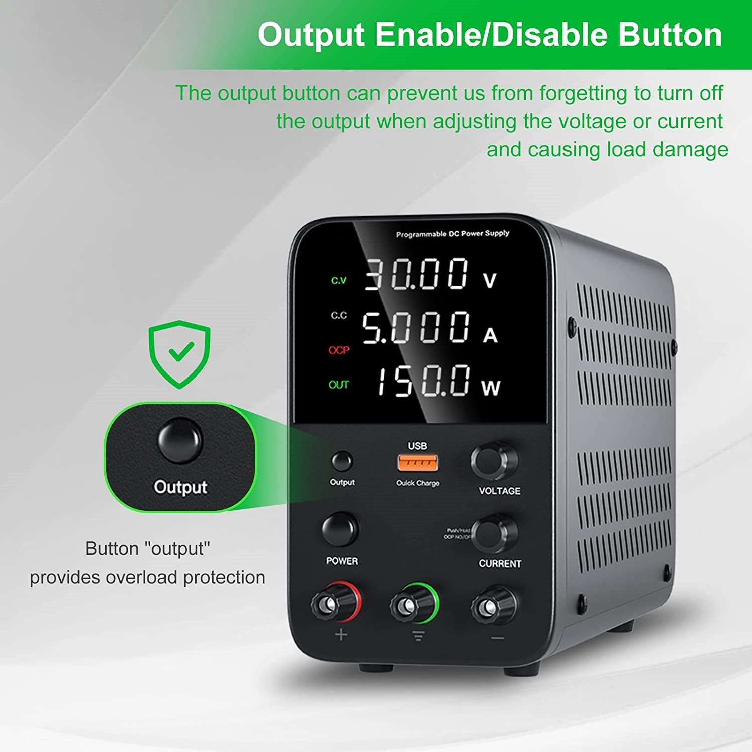 3005 Programmable DC Power Supply 30V 5A Digital Display