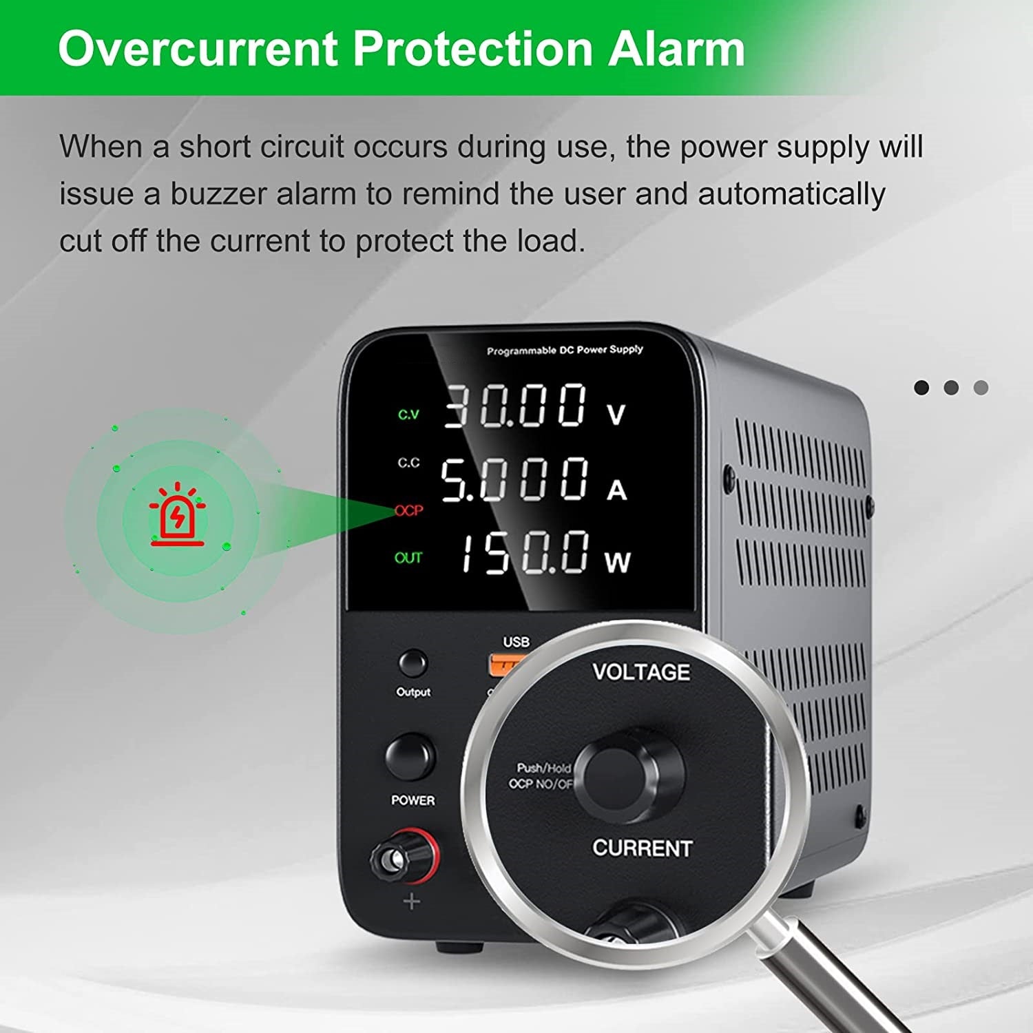 3005 Programmable DC Power Supply 30V 5A Digital Display