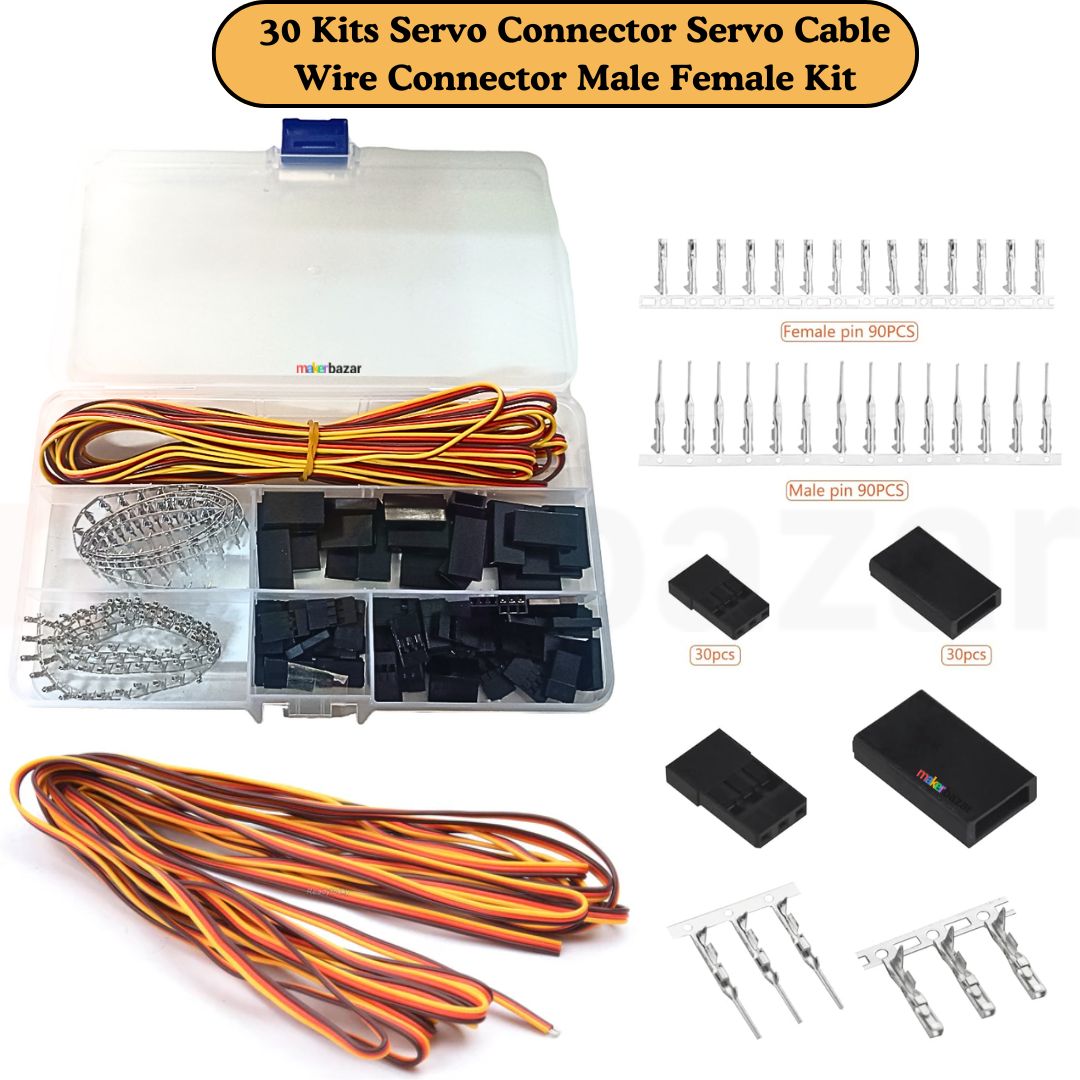 Servo Connector Servo Cable Wire Connector Male Female Kit