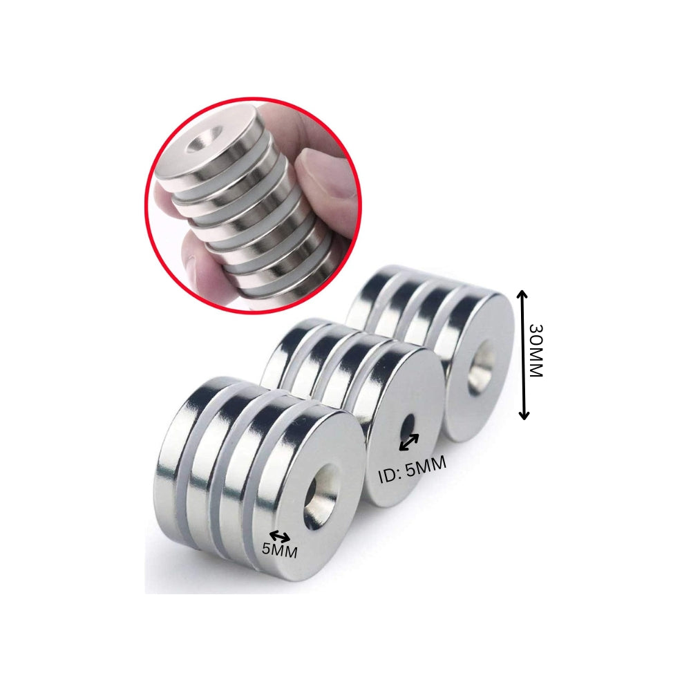 Neodymium Channel Countersunk Ring Magnets