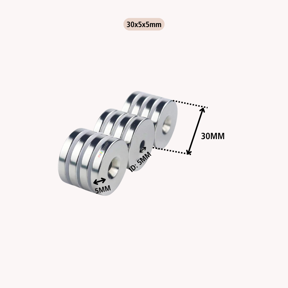 Neodymium Channel Countersunk Ring Magnet for Mounting
