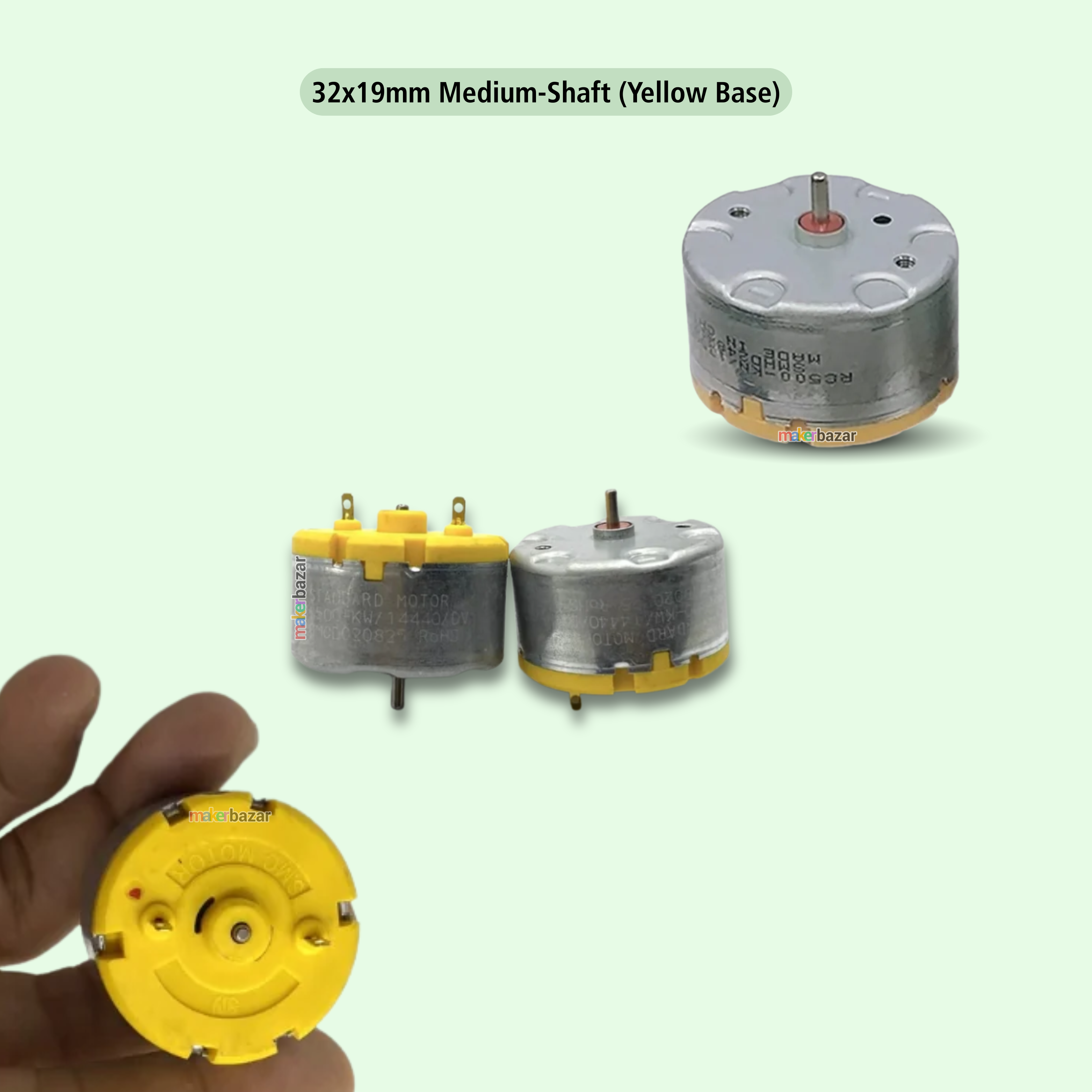 3V-12V DC Mini Flat Cylinder CD Motor