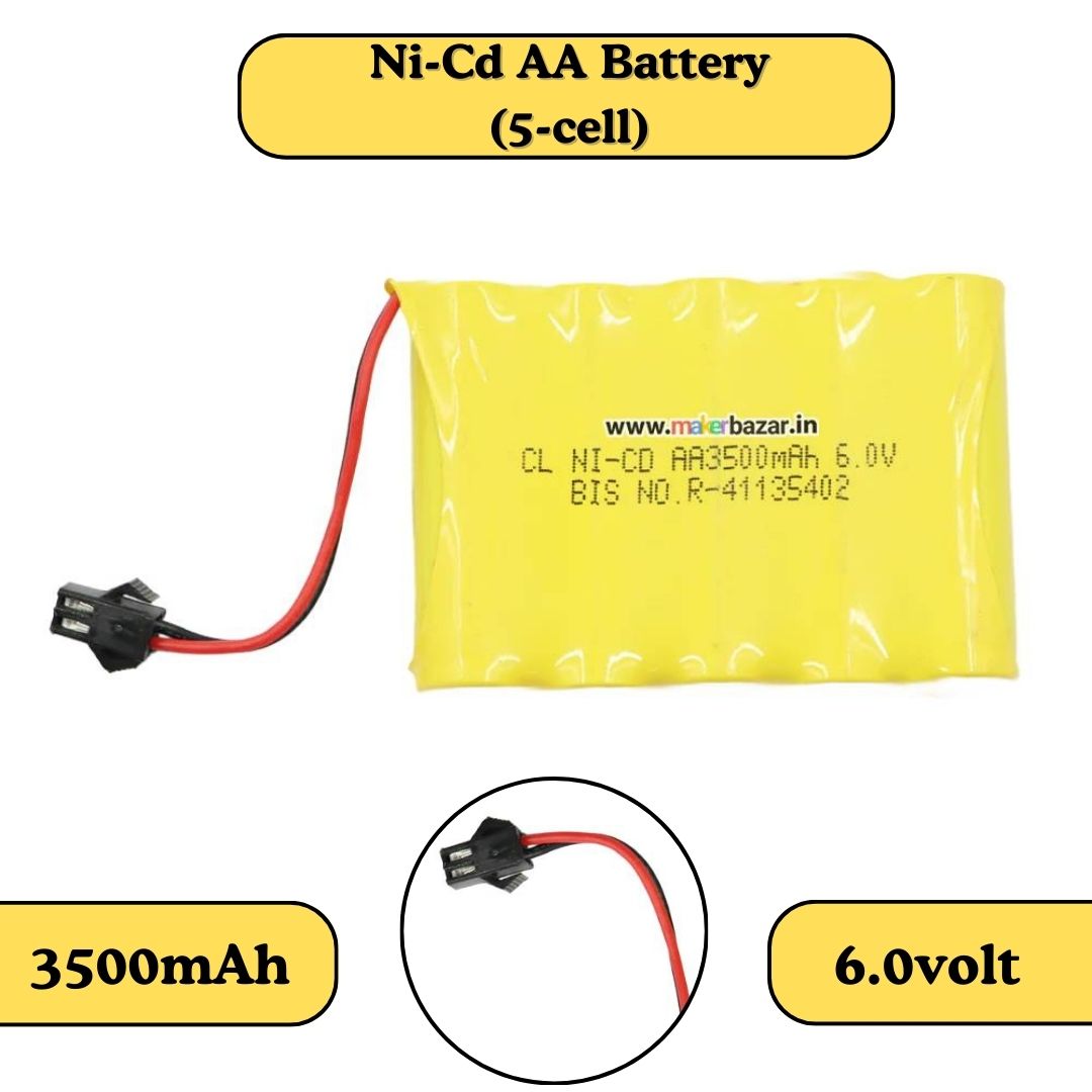 Ni-Cd Rechargeable AA Cells Battery Pack