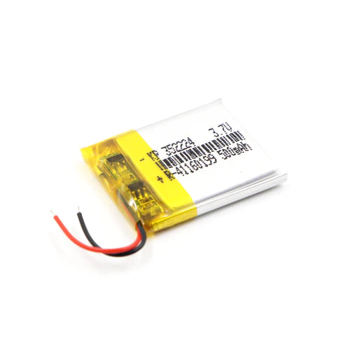 KP: 3.7V 500mAh Lipo Battery - Single Cell Lithium Polymer Battery