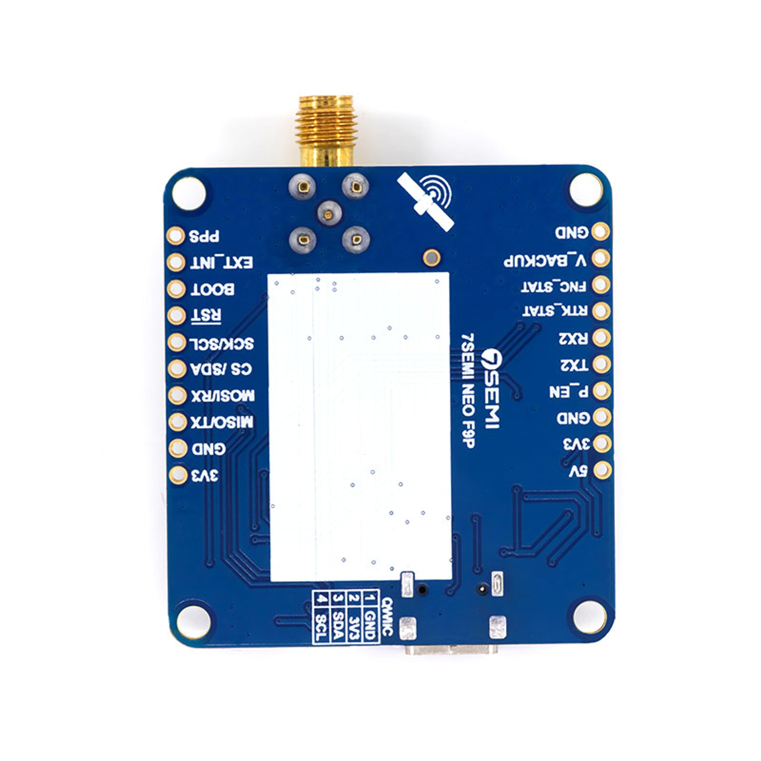7Semi ZED-F9P Dual-band GNSS RTK SMA Modem