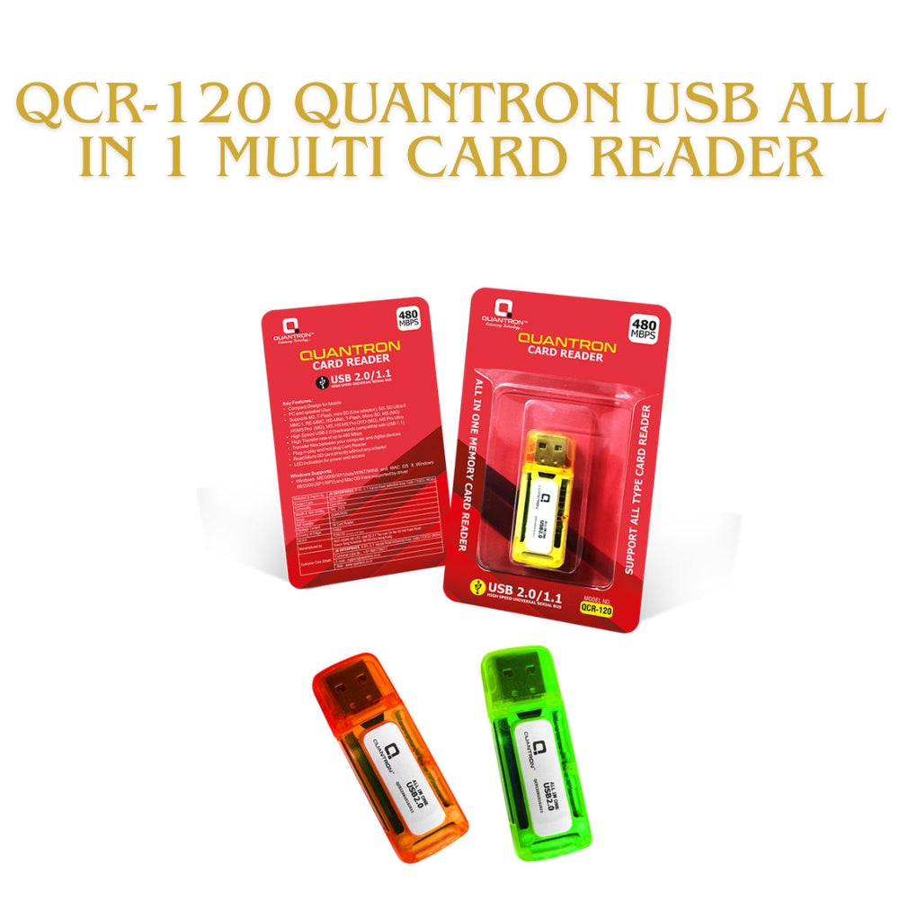 Quantron: QCR USB Memory Card Readers for Mobile/Desktop
