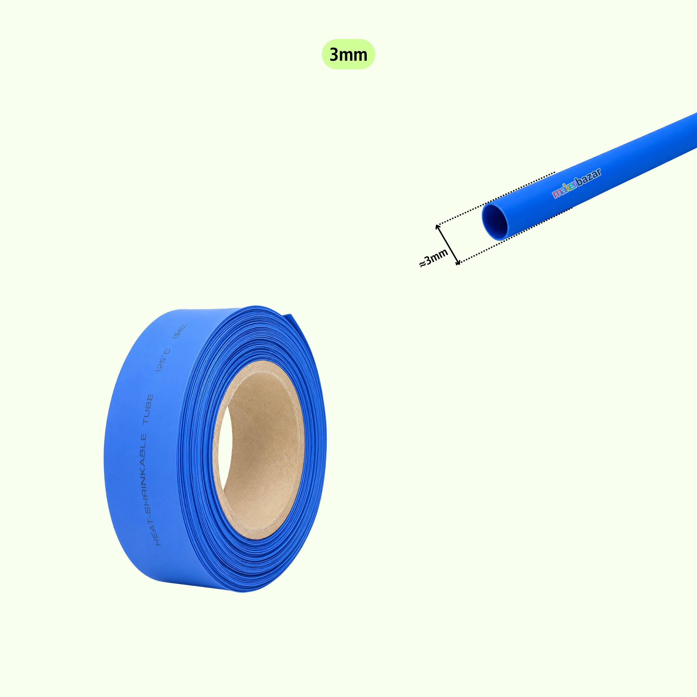Blue Heat Shrink Sleeve Tube For Wire Protection