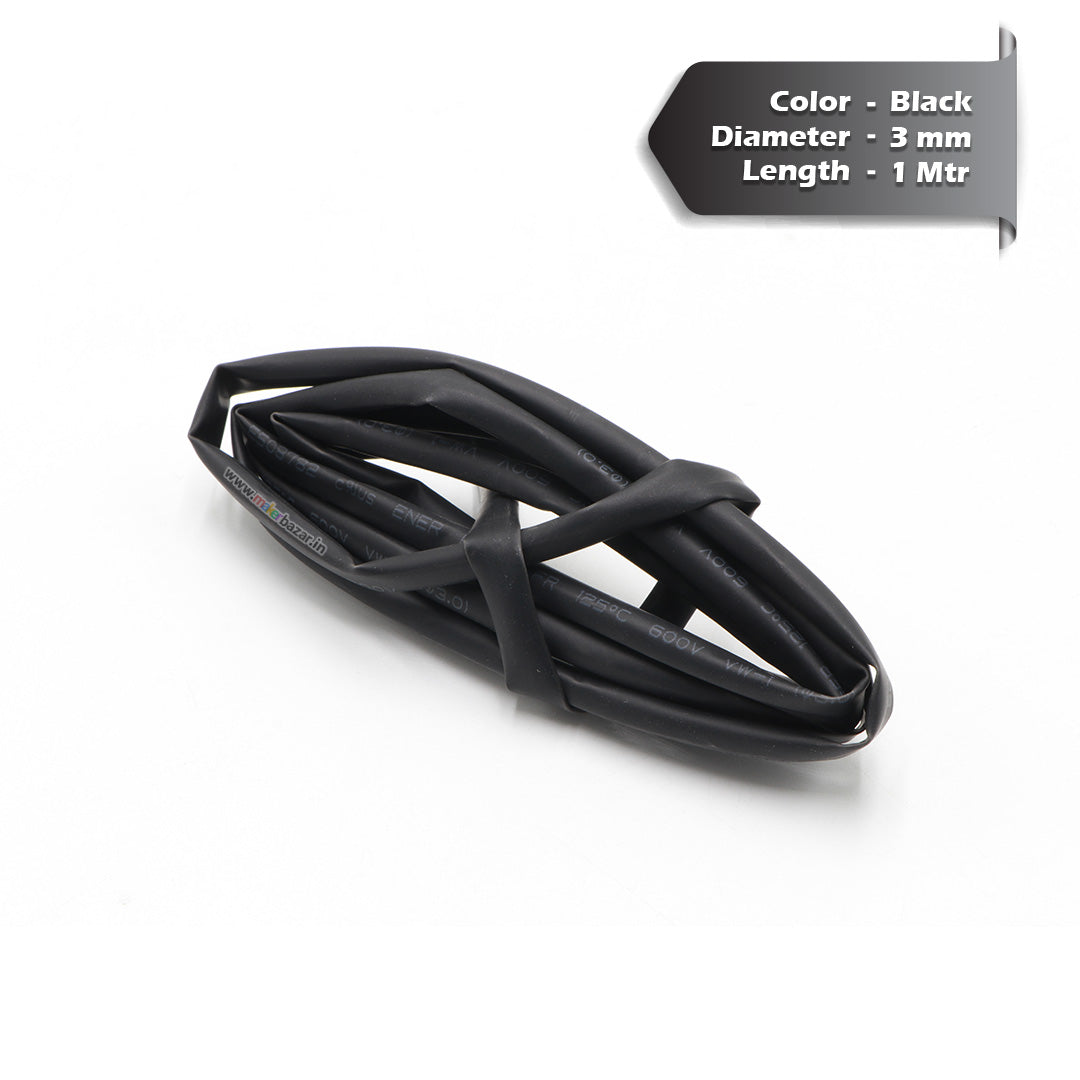 Black Heat Shrink Sleeve Tube For Wire Protection