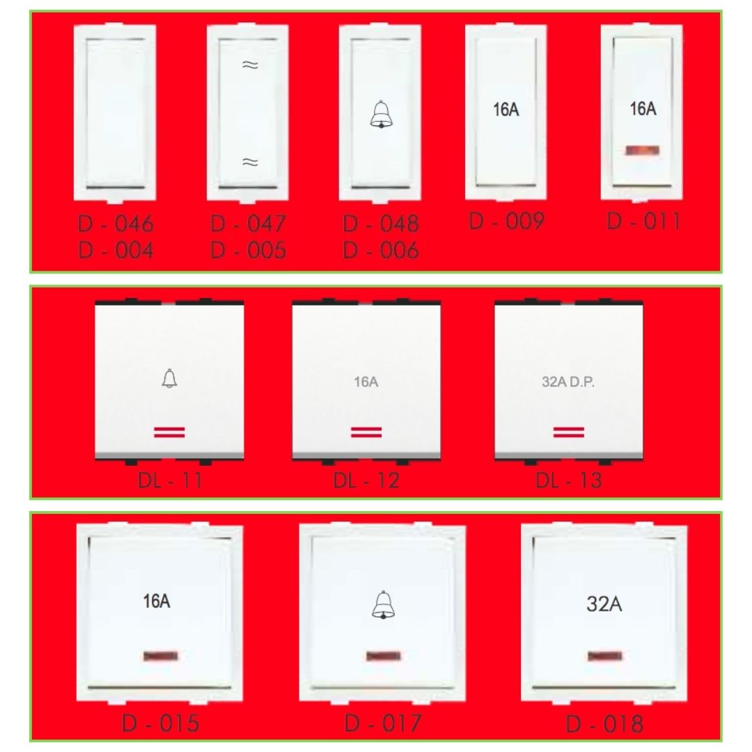 Universal Modular Electrical Switch Button