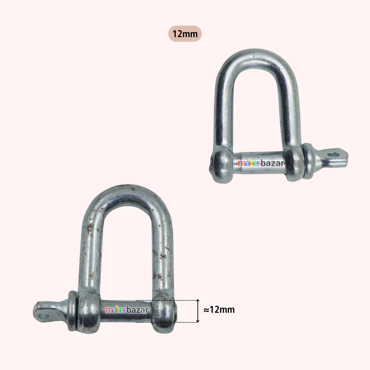 Galvanized Mild Steel Dee Shackle Screw-Pin