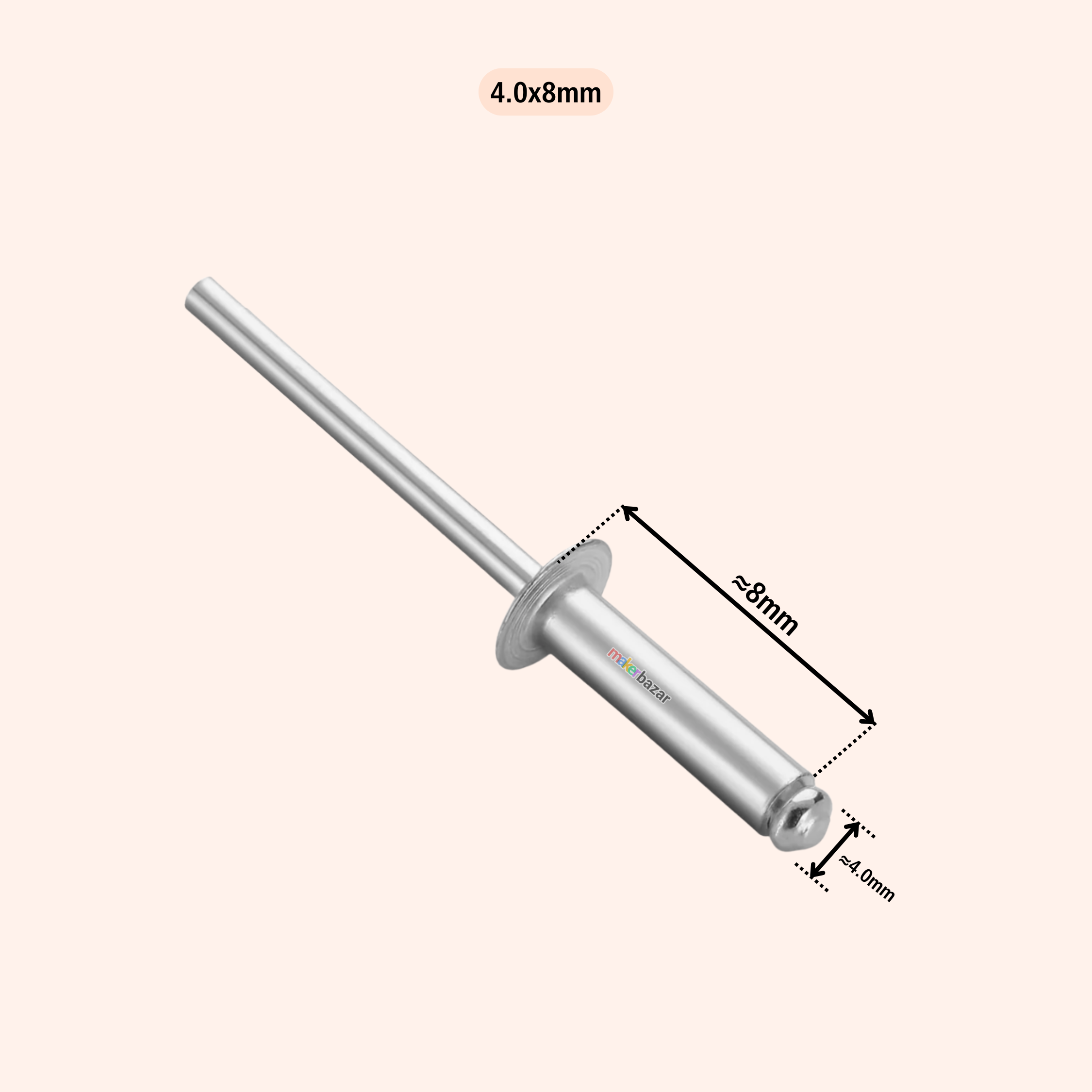 4.0mm Aluminium Blind Pop Rivets