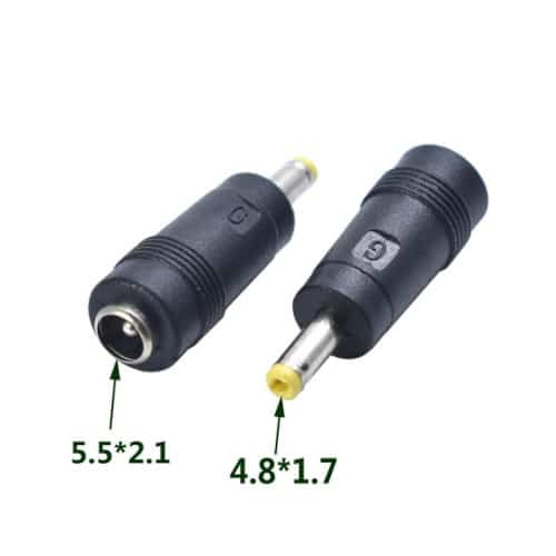 5.5×2.1mm Female DC Socket Converter to Other-Size Male Jack Connector