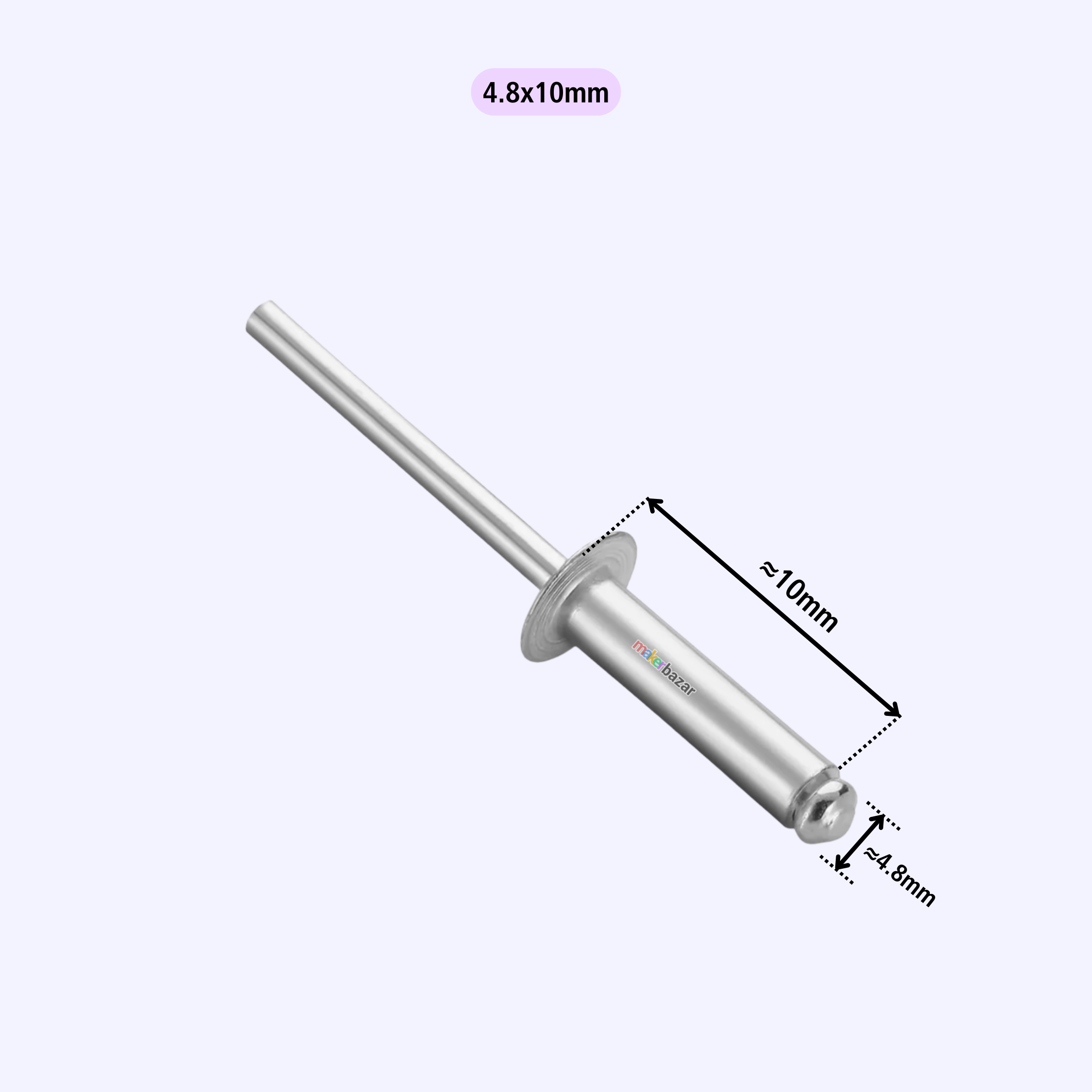 4.8mm Aluminium Blind Pop Rivets