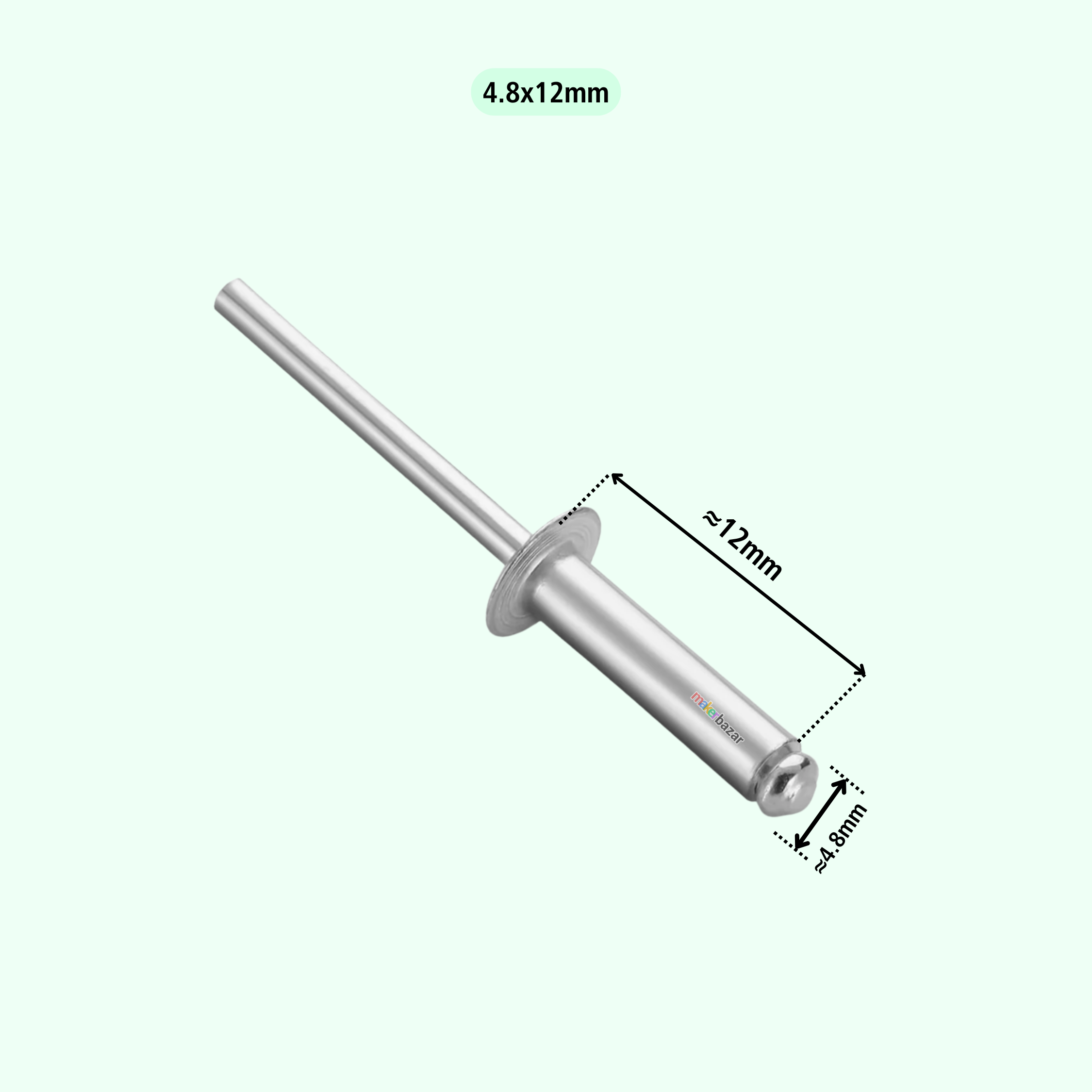 4.8mm Aluminium Blind Pop Rivets