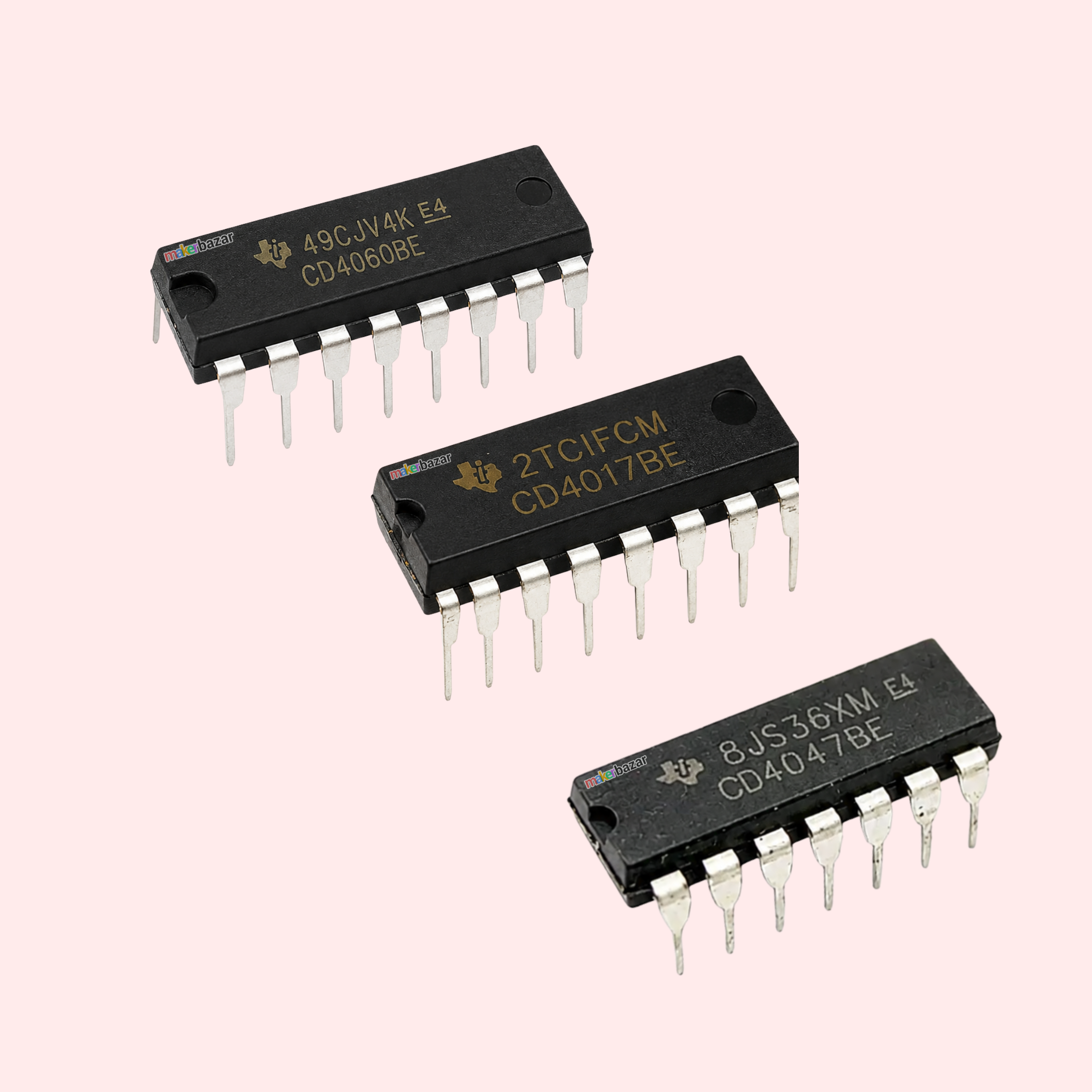 4000-Series CMOS Logic DIP ICs