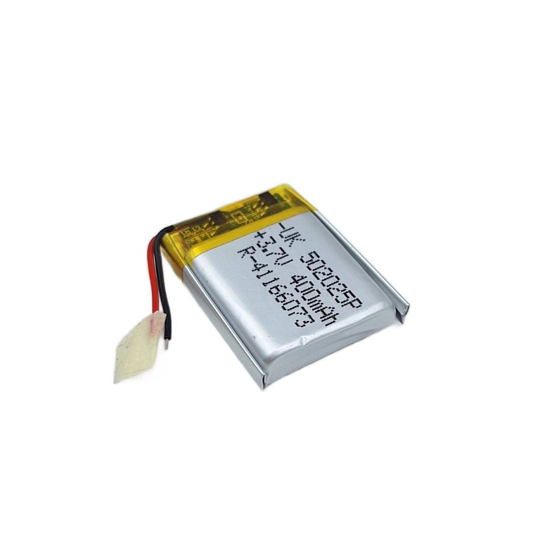 KP: 400mAh Lipo Battery - Single Cell 3.7V Lithium Polymer Battery