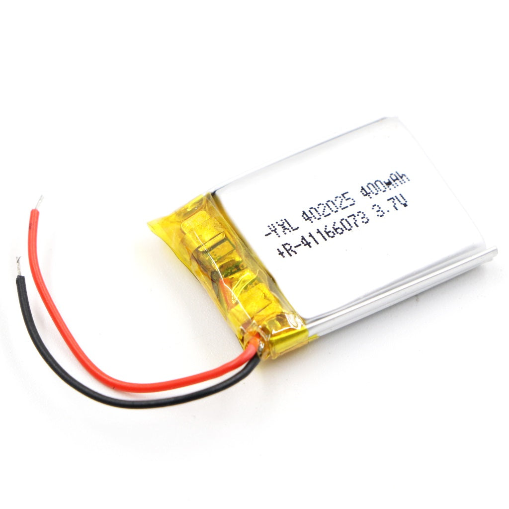 KP: 400mAh Lipo Battery - Single Cell 3.7V Lithium Polymer Battery