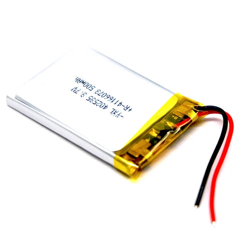 KP: 3.7V 500mAh Lipo Battery - Single Cell Lithium Polymer Battery
