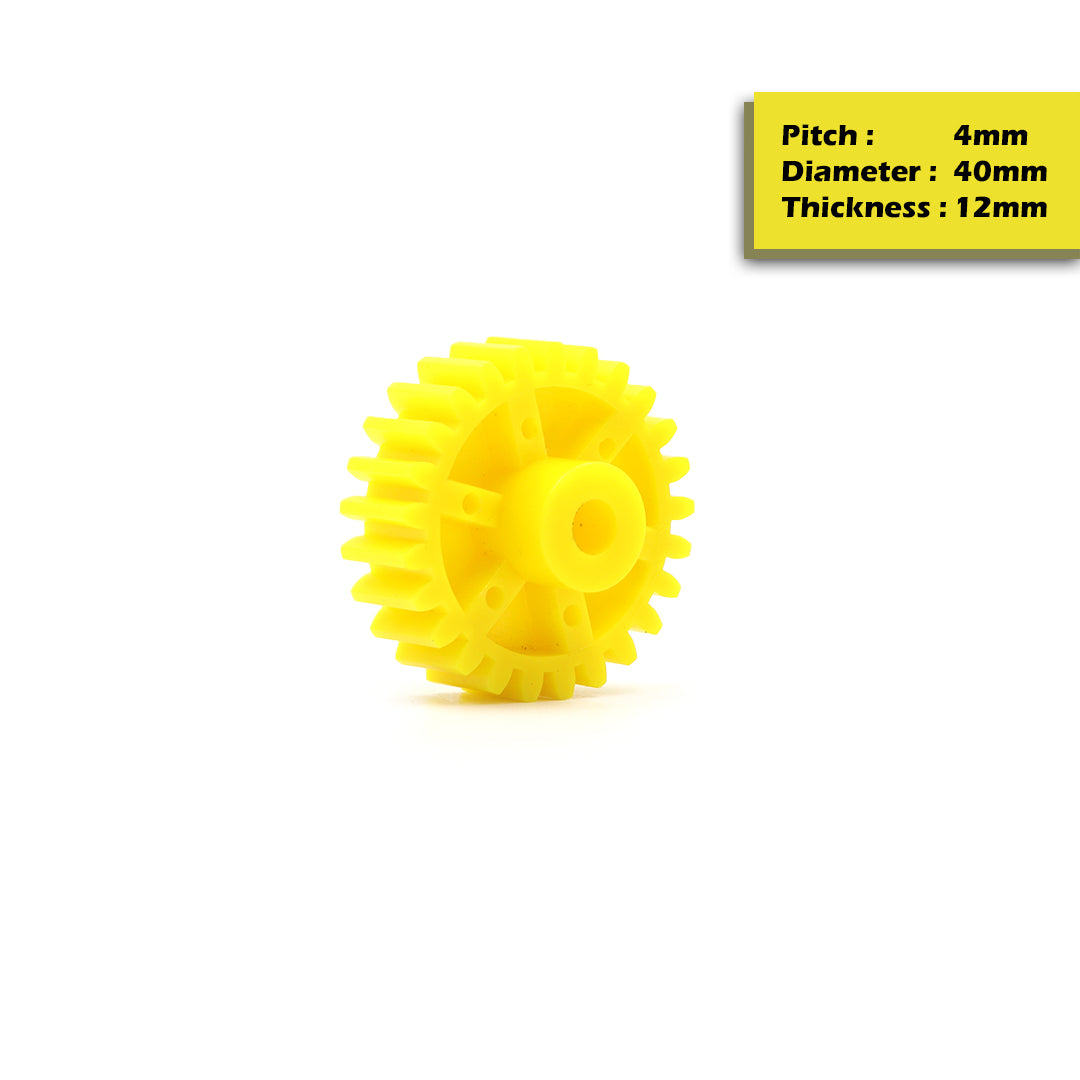 Circular Plastic Wheel Spur Gear (T:12mm)