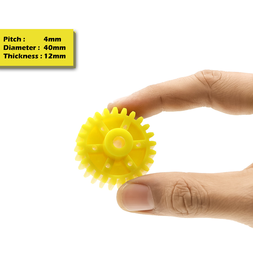 Circular Plastic Wheel Spur Gear (T:12mm)