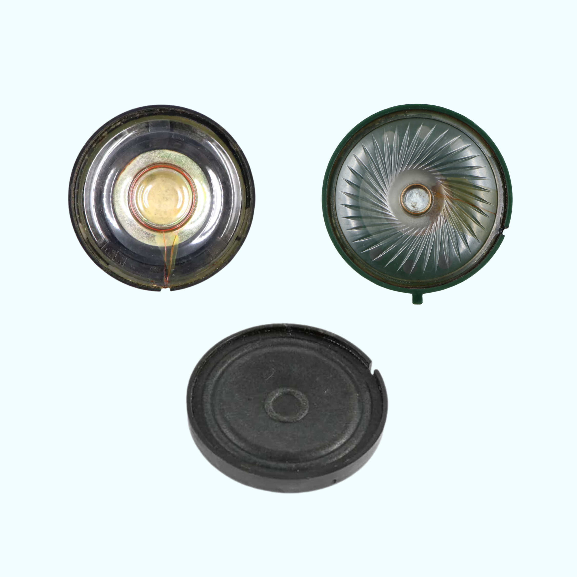 40mm Big Mylar Miniature Speaker Plastic Toy Speaker Green/Black