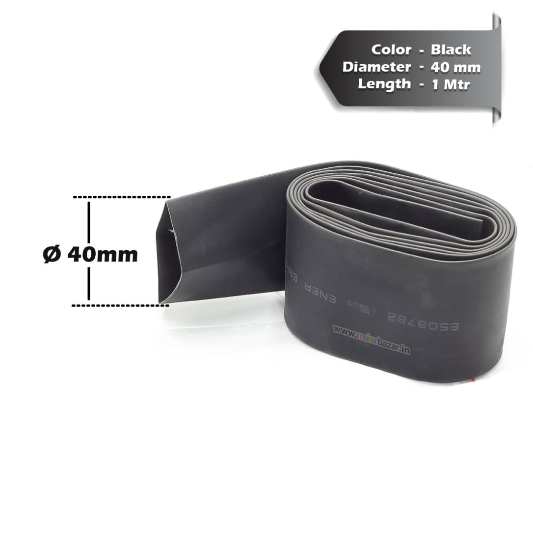 Black Heat Shrink Sleeve Tube For Wire Protection