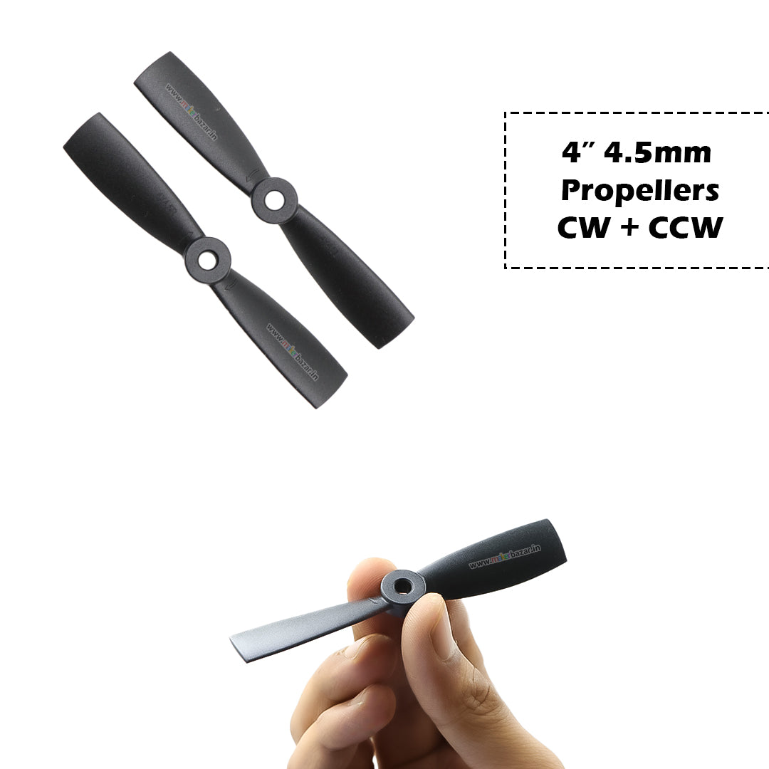 2-Blades 4.5mm Propellers For Drone/Quadcopters CW + CCW (1-Pair)