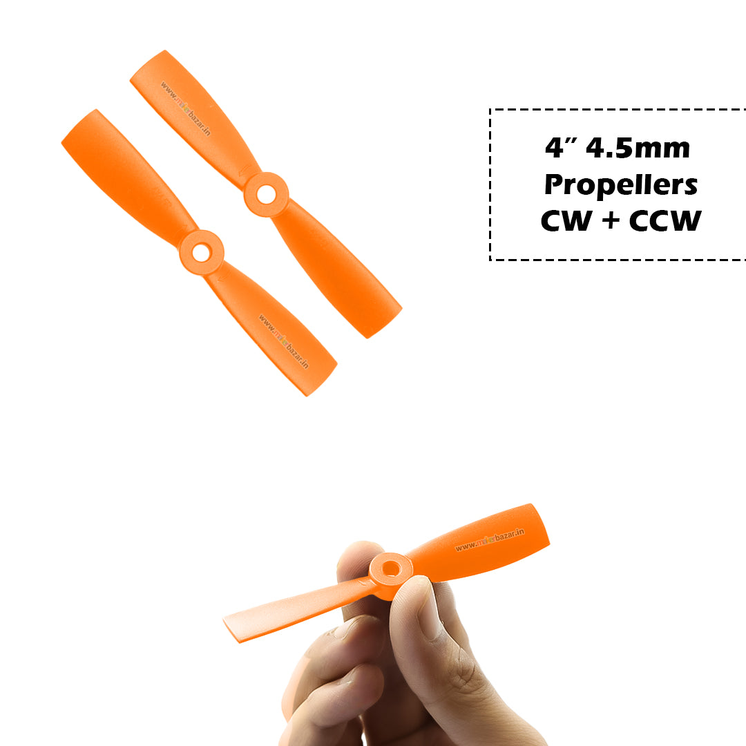 2-Blades 4.5mm Propellers For Drone/Quadcopters CW + CCW (1-Pair)