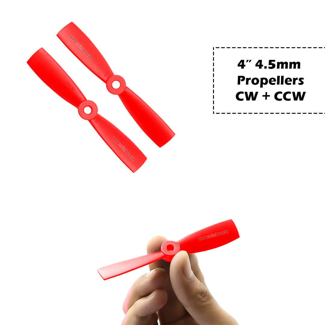 2-Blades 4.5mm Propellers For Drone/Quadcopters CW + CCW (1-Pair)