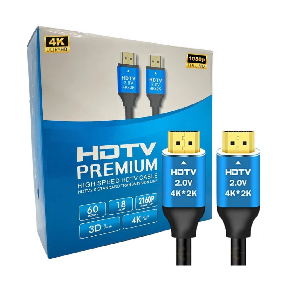 HDTV 4Kx2K High-Speed Male HDMI to HDMI Cable (19Pins)
