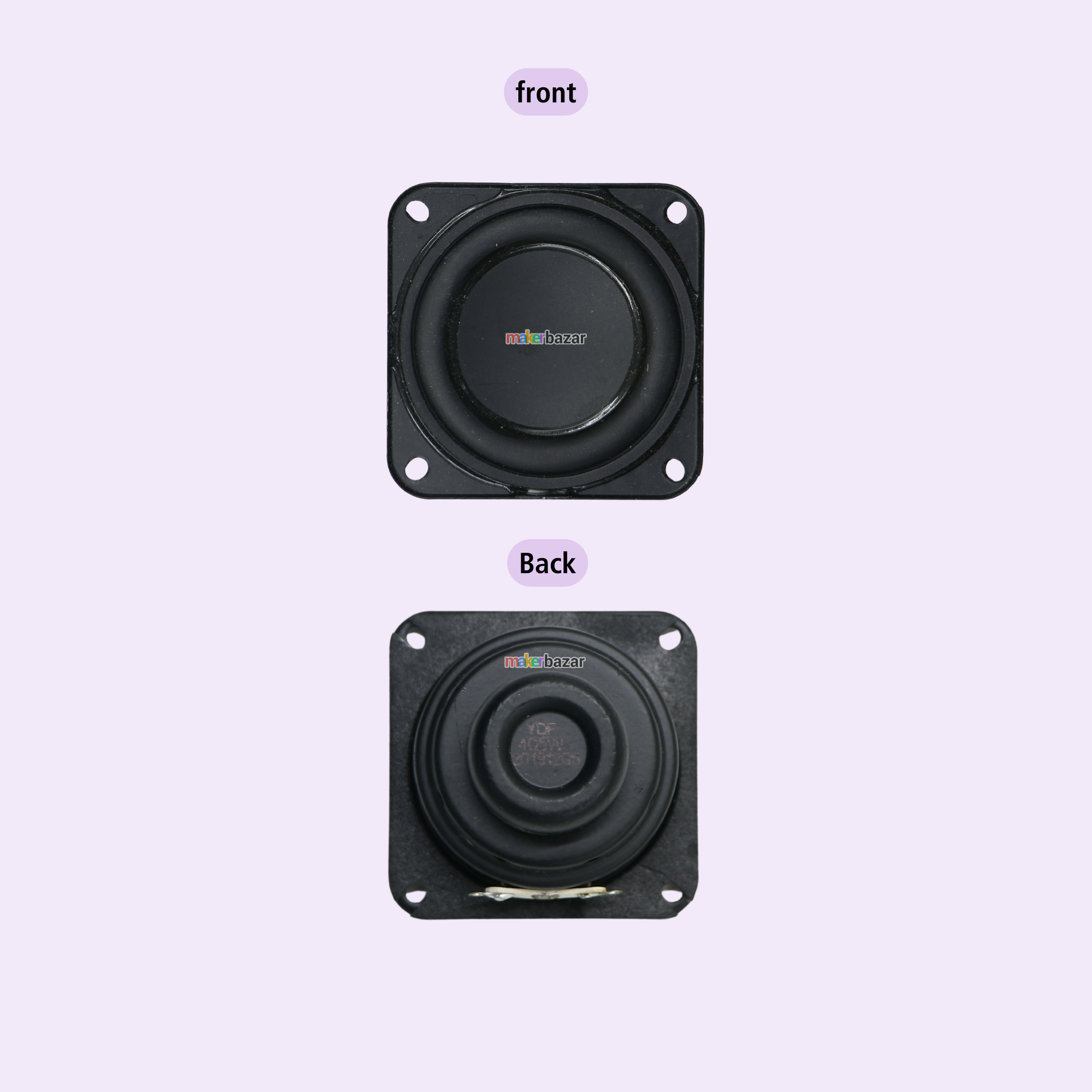 48mm Square Internal Magnet Speaker