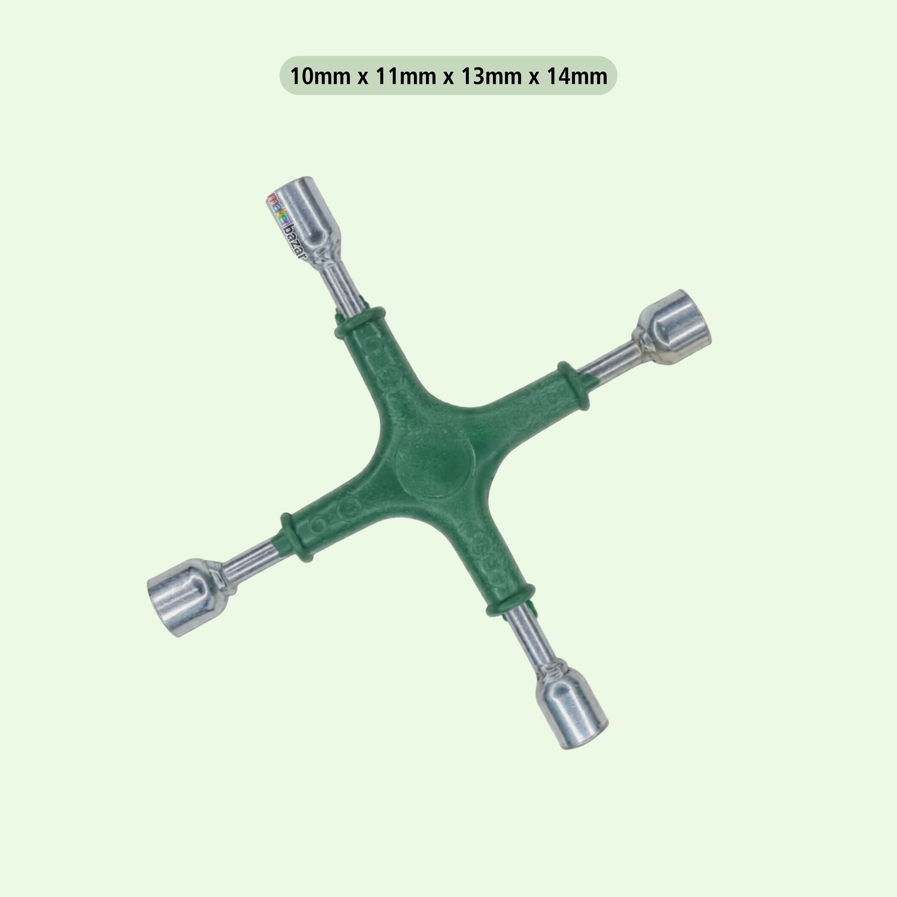 Generic: 4-Way Cross Wheel Spanner Car Wheel Wrench