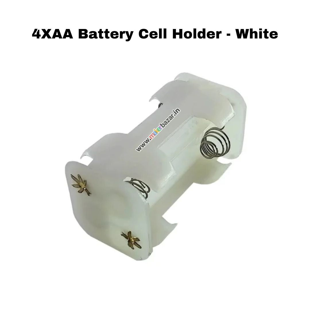 AA Battery Cell Holder - White