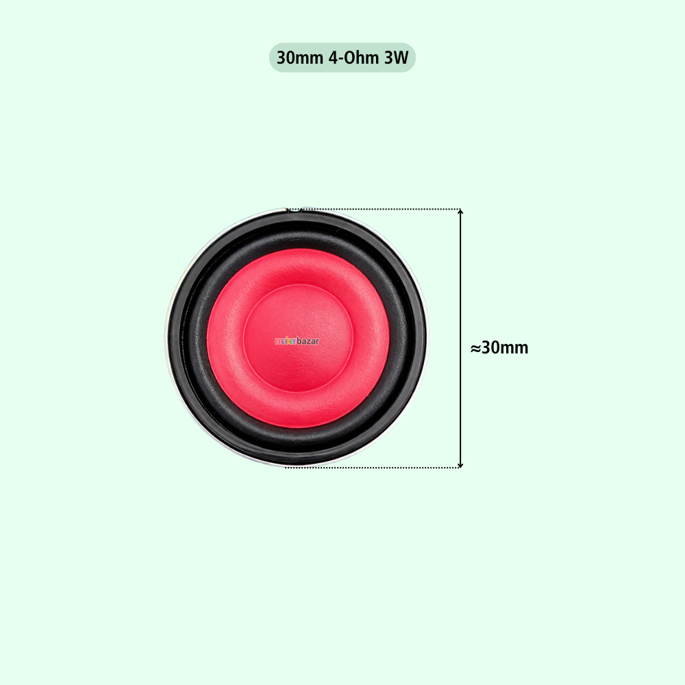 Metal Shell Mini Internal Magnet Toy Speaker