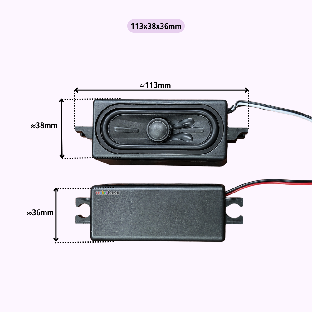 4Ω 5W LED/LCD/OLED LAPTOP & TV Speakers -REFURBISHED