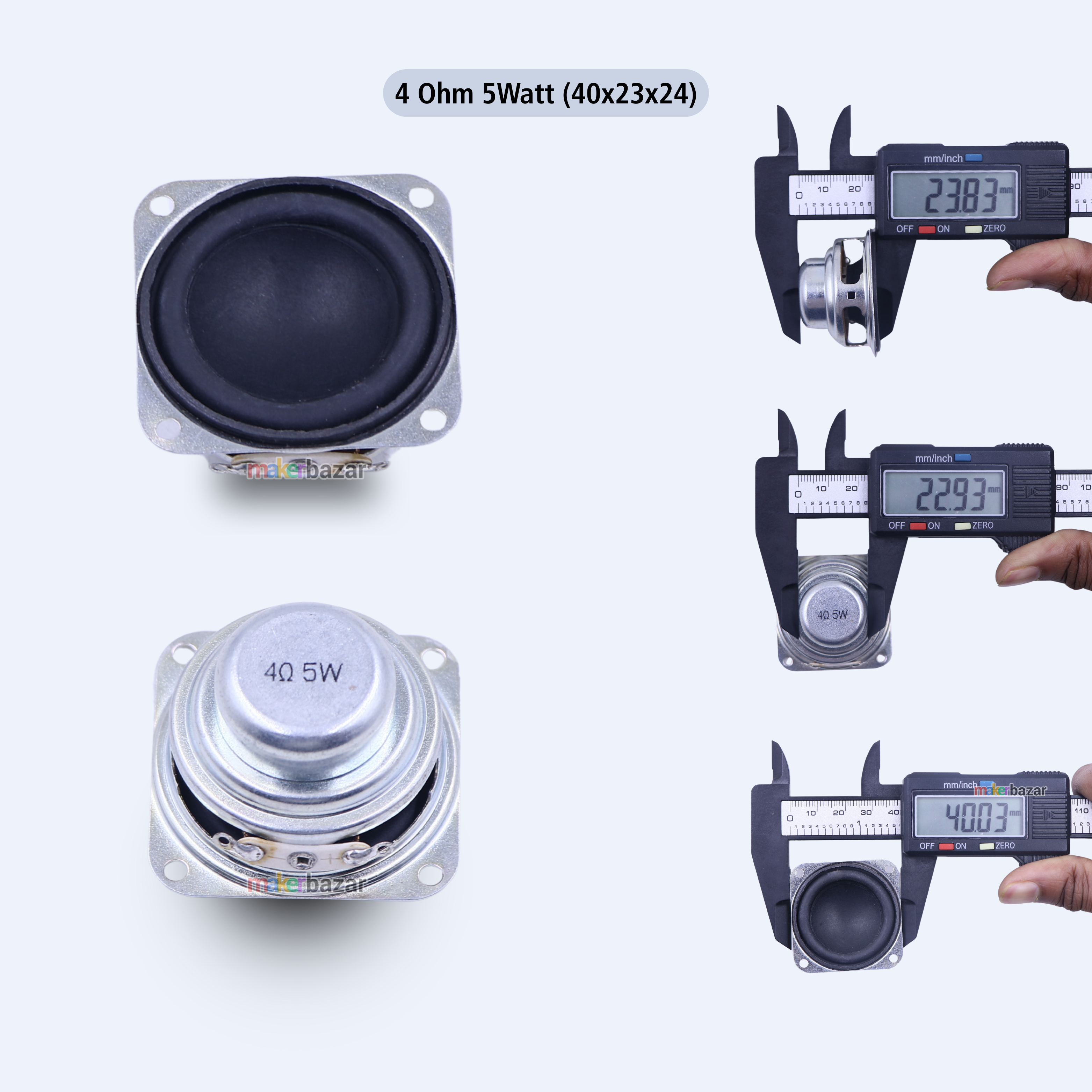 40mm 1.5-Inch Internal Magnet Speaker With Frame
