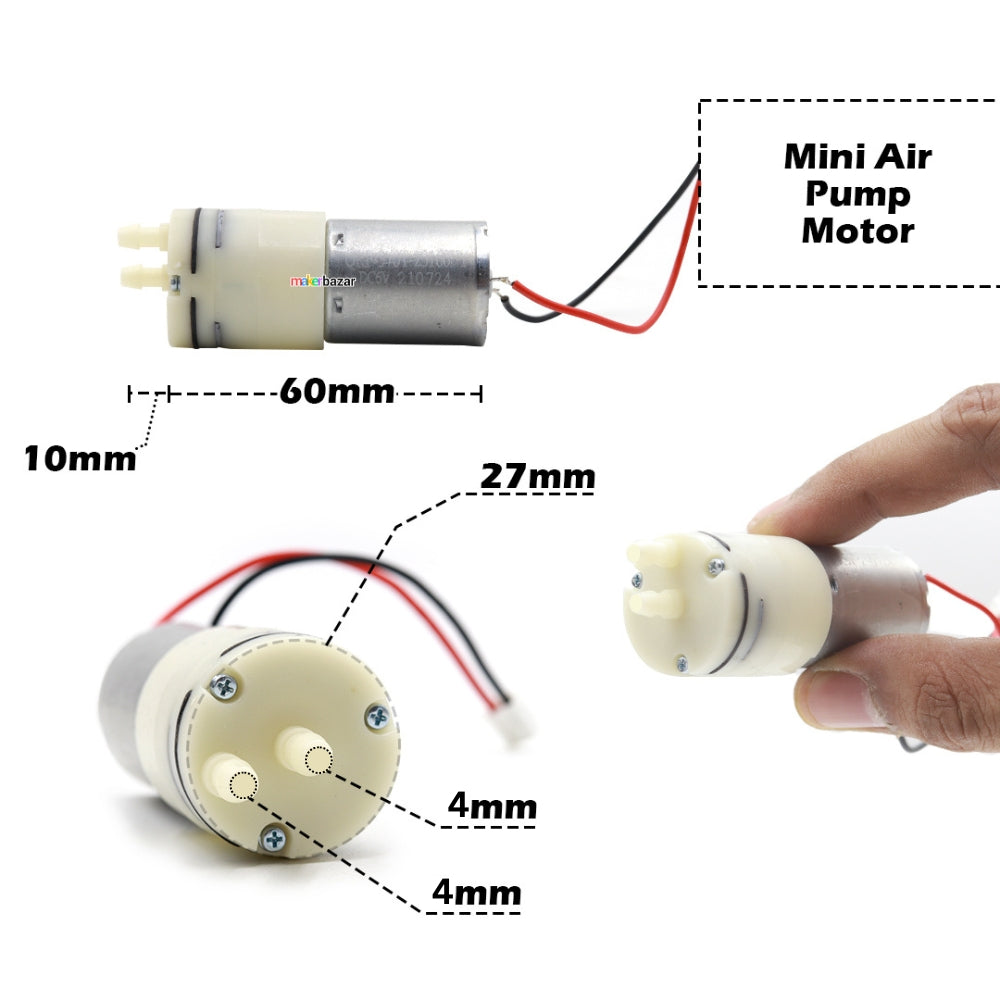 RF-370 DC Mini Water Pump Motor with Dual Nozzle