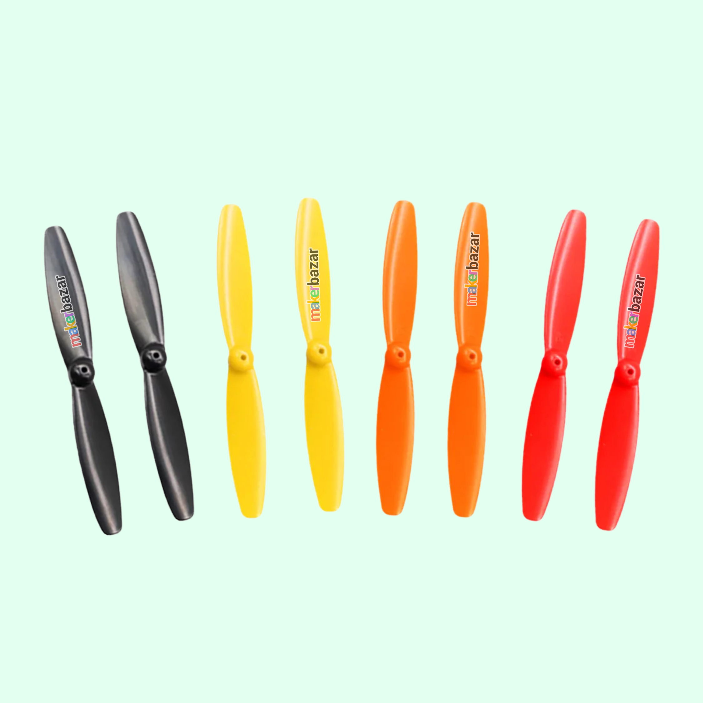 4pcs 0.9mm 55mm Two-Blade Mini Propeller Coreless Drone Motor Fan CW & CCW