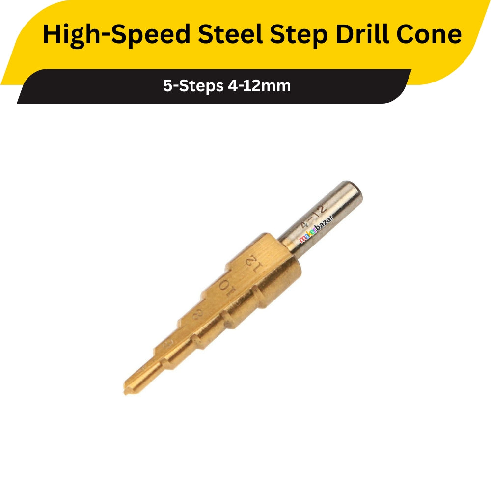 High-Speed Steel Step Drill Cone