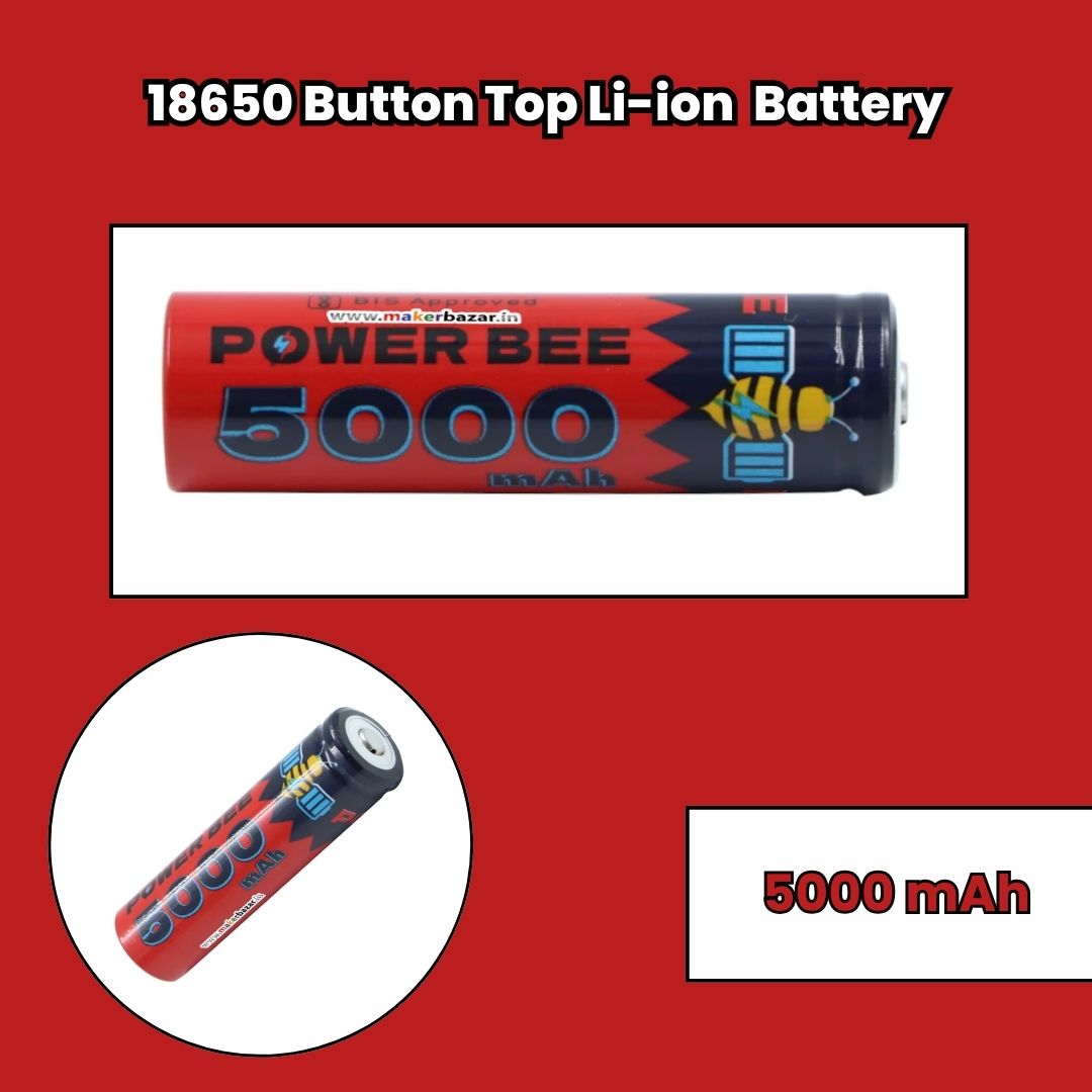 PowerBee: 3.7V 18650 Cell Li-ion Rechargeable Battery