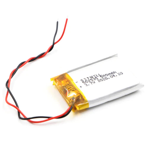 KP: 3.7V 500mAh Lipo Battery - Single Cell Lithium Polymer Battery